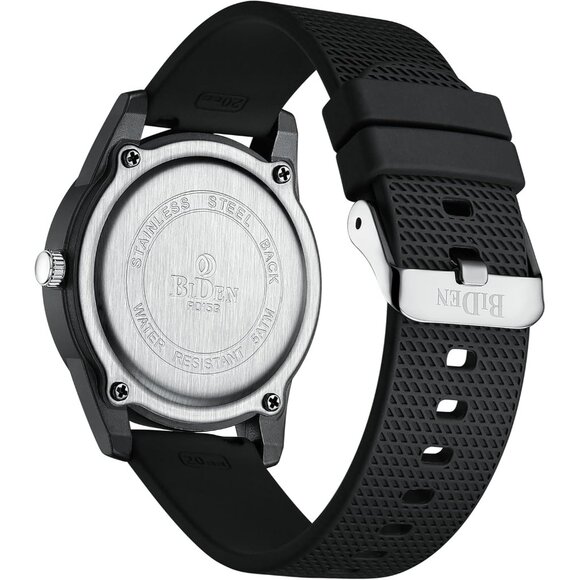 ⚡Black Orange11 Mens Watches Analog Quartz Sports Unisex Fashion Casual Designer - Picture 2 of 9